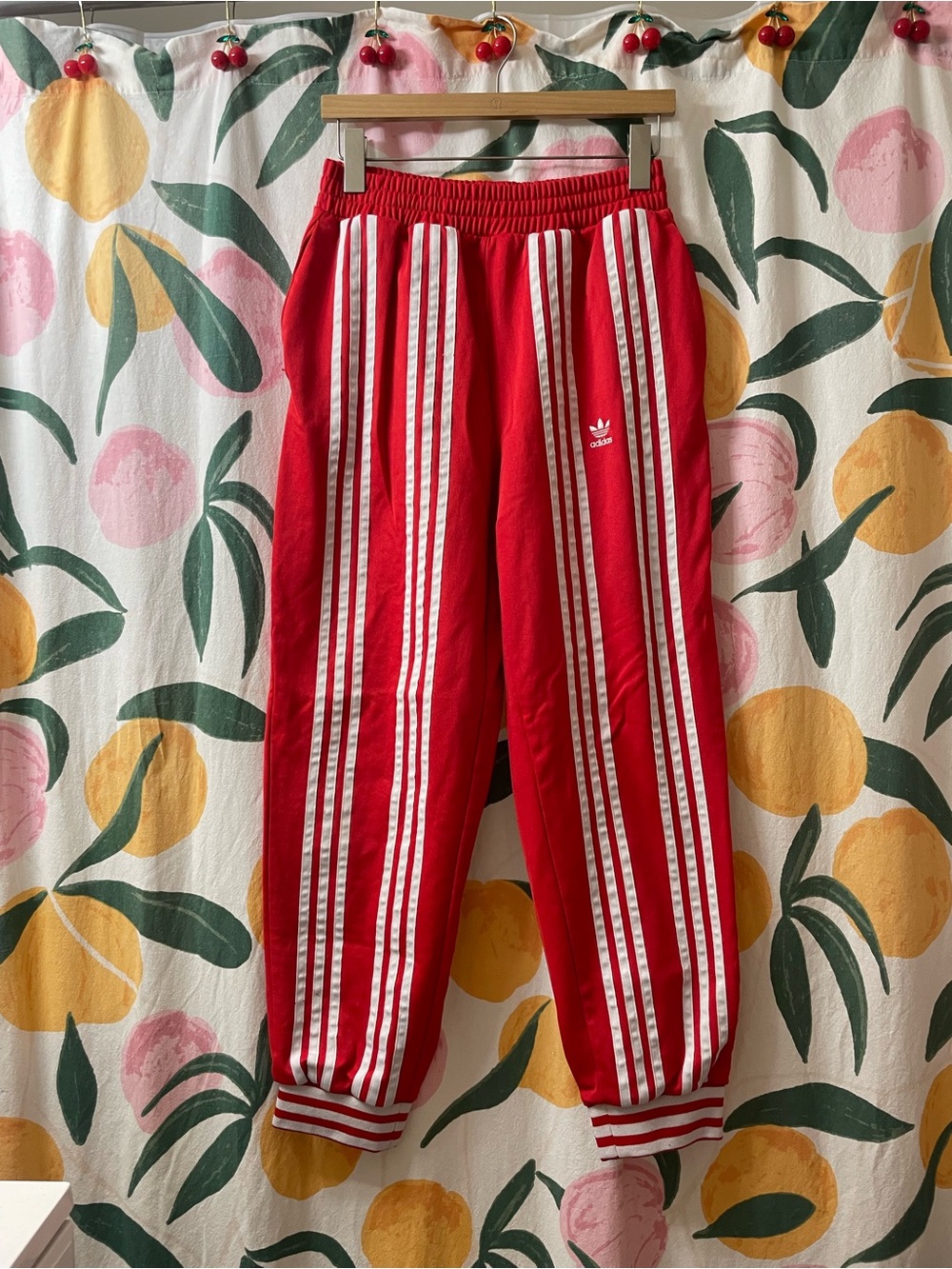 Ji Won Choi x Adidas Red Three-Stripe Track Pants